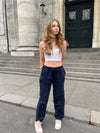 Anna Olympia hør bukser - navy