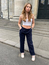 Anna Olympia hør bukser - navy