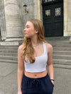 Anna Olympia crop top - Hvid