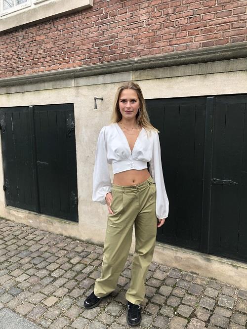 Viva lærredsbukser - grøn