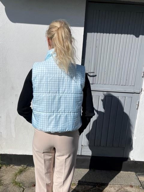 Kate dunvest blå/hvid tern