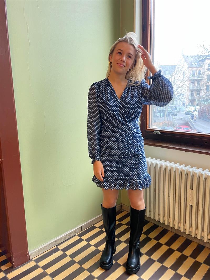 Matilde W kjole blå