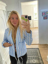 Matilde W jakke med striber