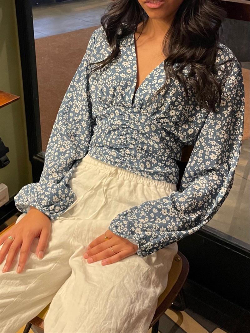 Matilde W - blomster bluse