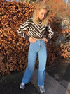 Nicoline wide cowboy bukser blå denim